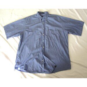 Men's Kenneth Gordan Gingham Button Short Sleeve Shirt Sz XL (MT690) Made in USA
